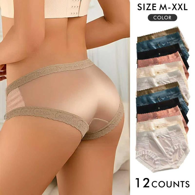 Cheeky Lace Bikini Xl Women'S Waist Seamless Underwearno Show Breathable Panties Fullcoverage Invisible Brief 6/12 Pack M-Xxlwaist Brief Cotton Women'Spanties Pack Leggings Women Mid-Rise Underwear Multicolor Comfort Stretch Bikini Womenswear