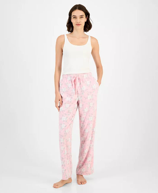 Women'S Printed Fleece Pajama Pants, Created for Macy'S