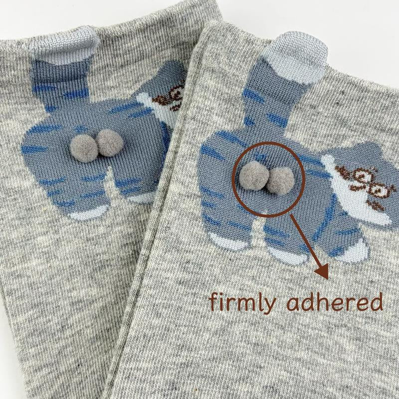 Cute and Funny New Strange Cat Egg Socks,3/6 Pairs,Funny Animal Socks 3D Three-Dimensional Cat Egg Festival Spoof Lovers Intimate Funny Gifts for Sisters, Friends, Students, Women Socks Comfortable, Soft Personality, Versatile for All Kinds of Shoes.