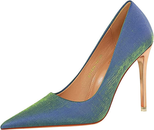 Wedding Party Shoes for Women Satin High Heel Pumps