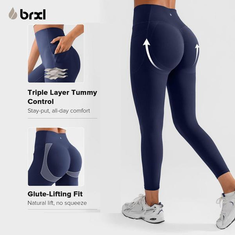 BRXL Scrunch Butt Leggings for Women Amplify Contour Legging Seamless Yoga Pants Workout Gym Booty Lifting Tights-1