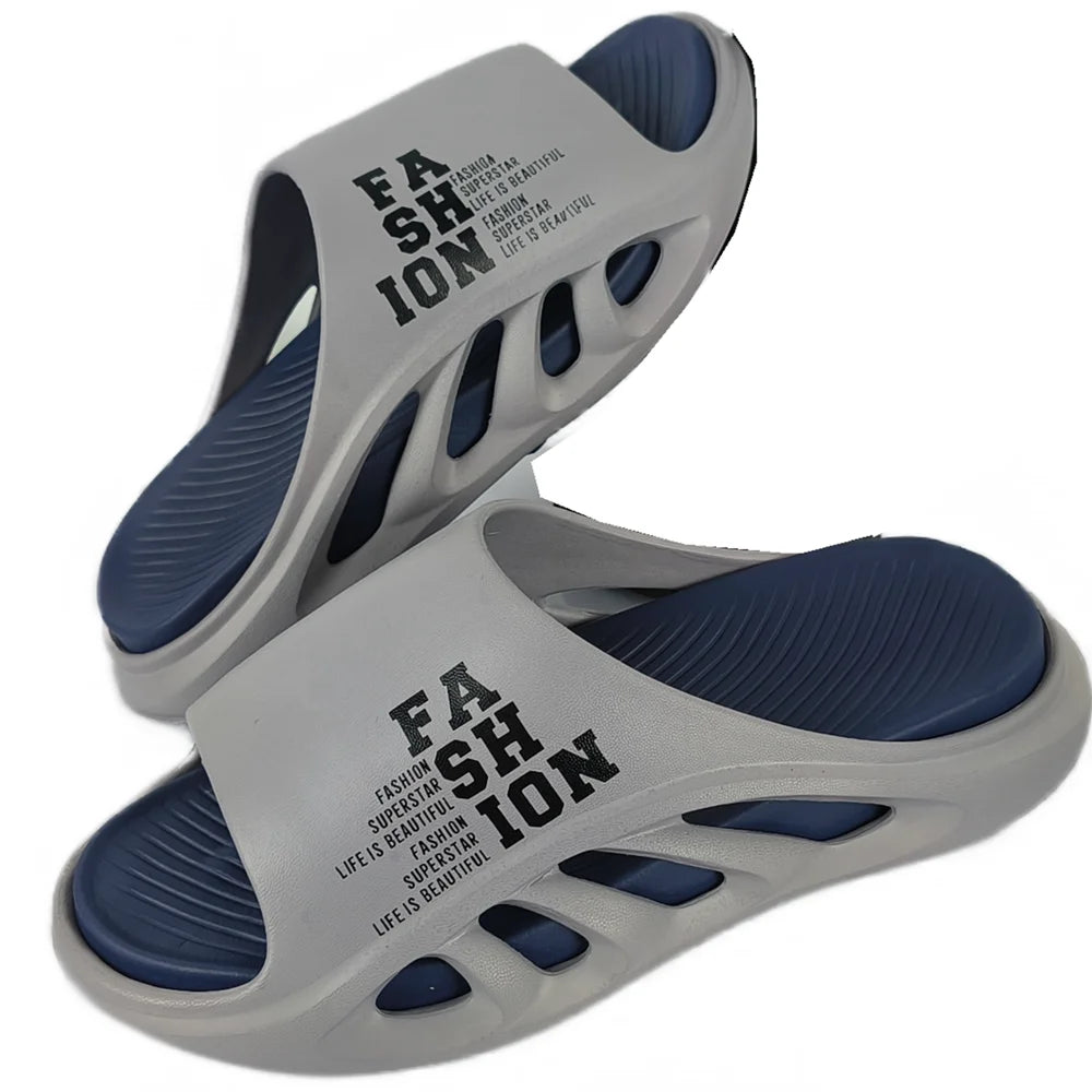 Men'S Slides,Athletic Slides Sport Shower Sandals for Indoor & Outdoor - Non-Slip