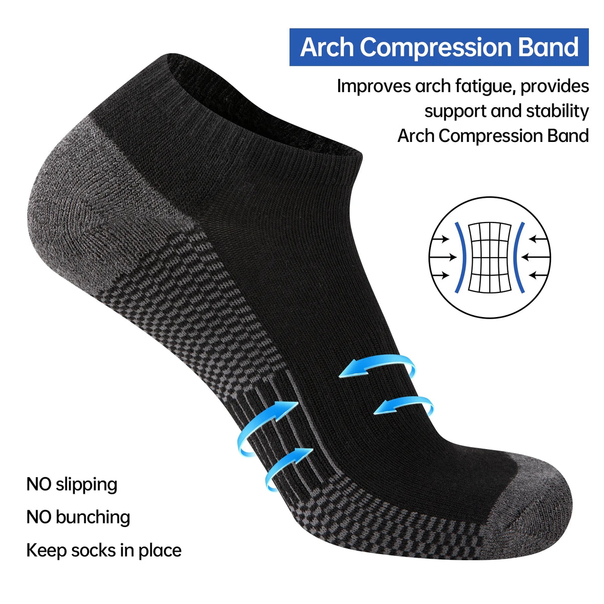 Mens 10 Pairs Athletic Ankle Socks Men'S Breathable Low Cut Socks