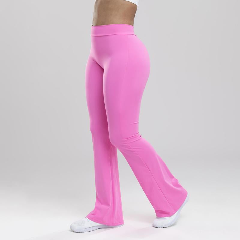 Arsoxy Women V Back Scrunch Butt Flared Leggings Soft High Waisted Booty Tights Workout Gym Flare Yoga Pants