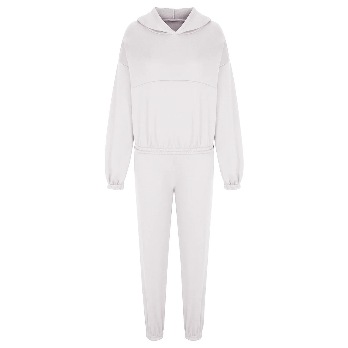 Two Piece Outfits for Women Solid Color Hoodies Tracksuit Sets Sweatsuit Long Sleeve Hoodie and Sweat Pants Jogger Workout Suit with Pockets