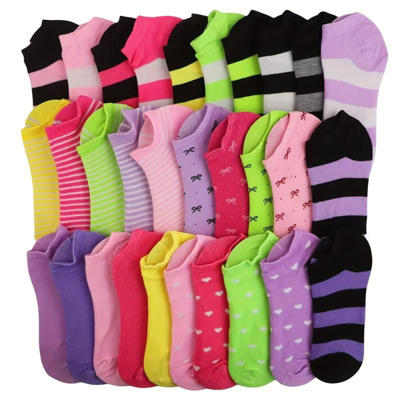 10 Pairs/20 Pairs of Candy Colored Socks, Casual Breathable Low Cut Socks, Women'S Long Socks and Stockings, Long Socks and Pantyhose, Comfortable, Soft and Breathable