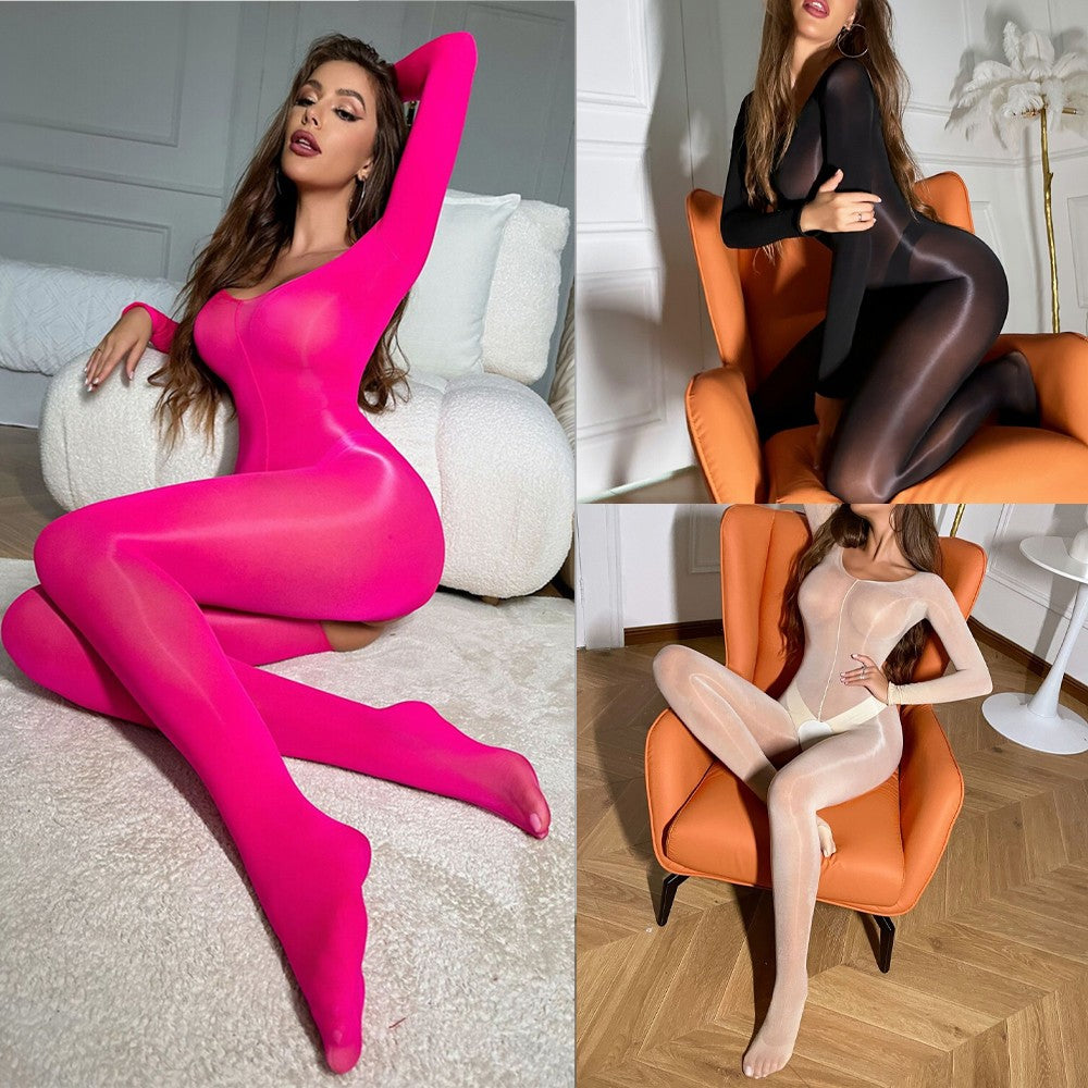 Plus Size Women Sexy Body Stocking Lingerie Fishnet Bodysuit Nightwear Sleepwear