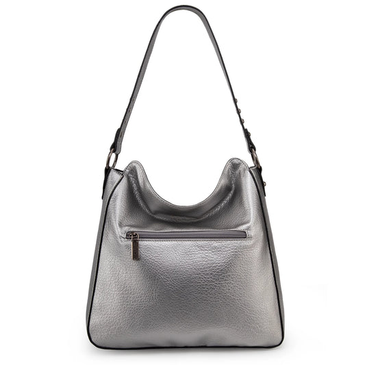 Hobo Bag for Women Crossbody Purse and Handbags Ladies Chic Shoulder Bags, Pearl Silver