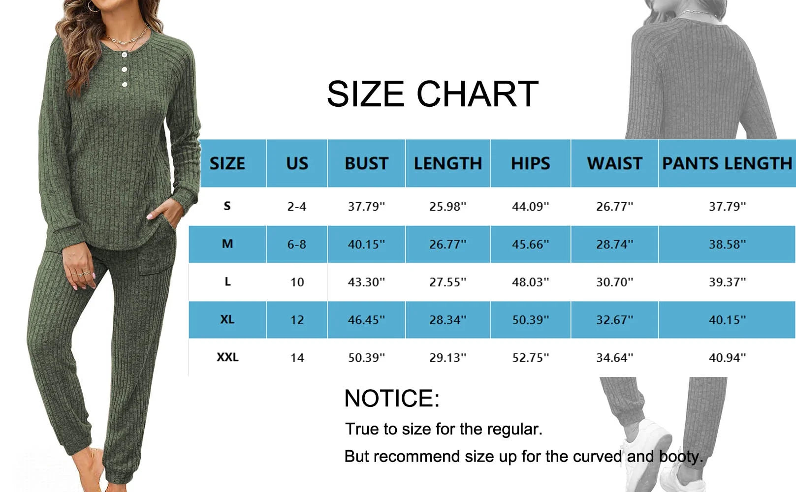 Two Piece Womens Pajama Sets Button down Shirts and Drawstring Pants with Pockets Solid Lounge Sets for Women