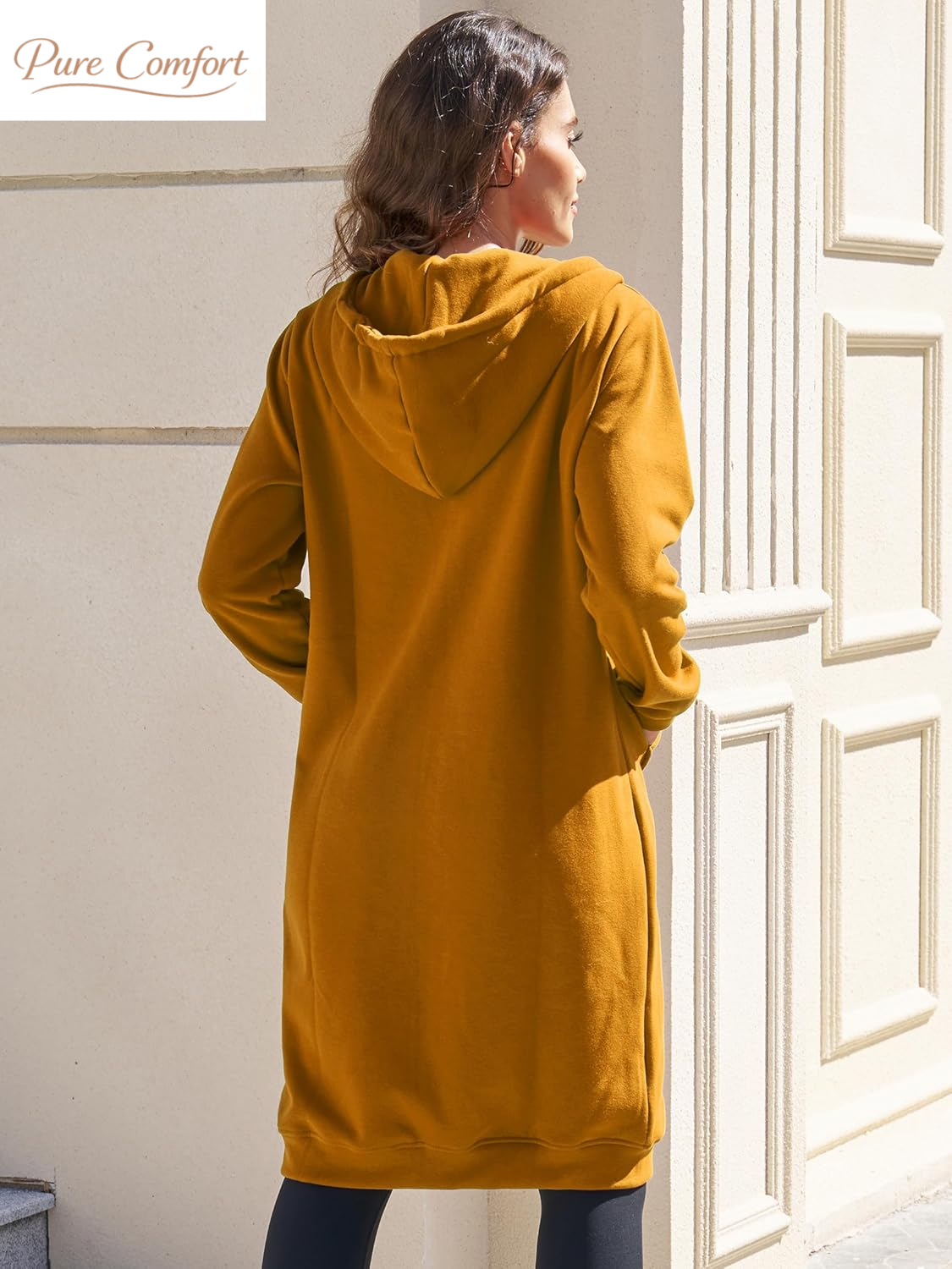 Womens Long Zip up Hoodies Comfortable Fleece Fashion Sweatshirts 2026 Casual Jackets with Pockets