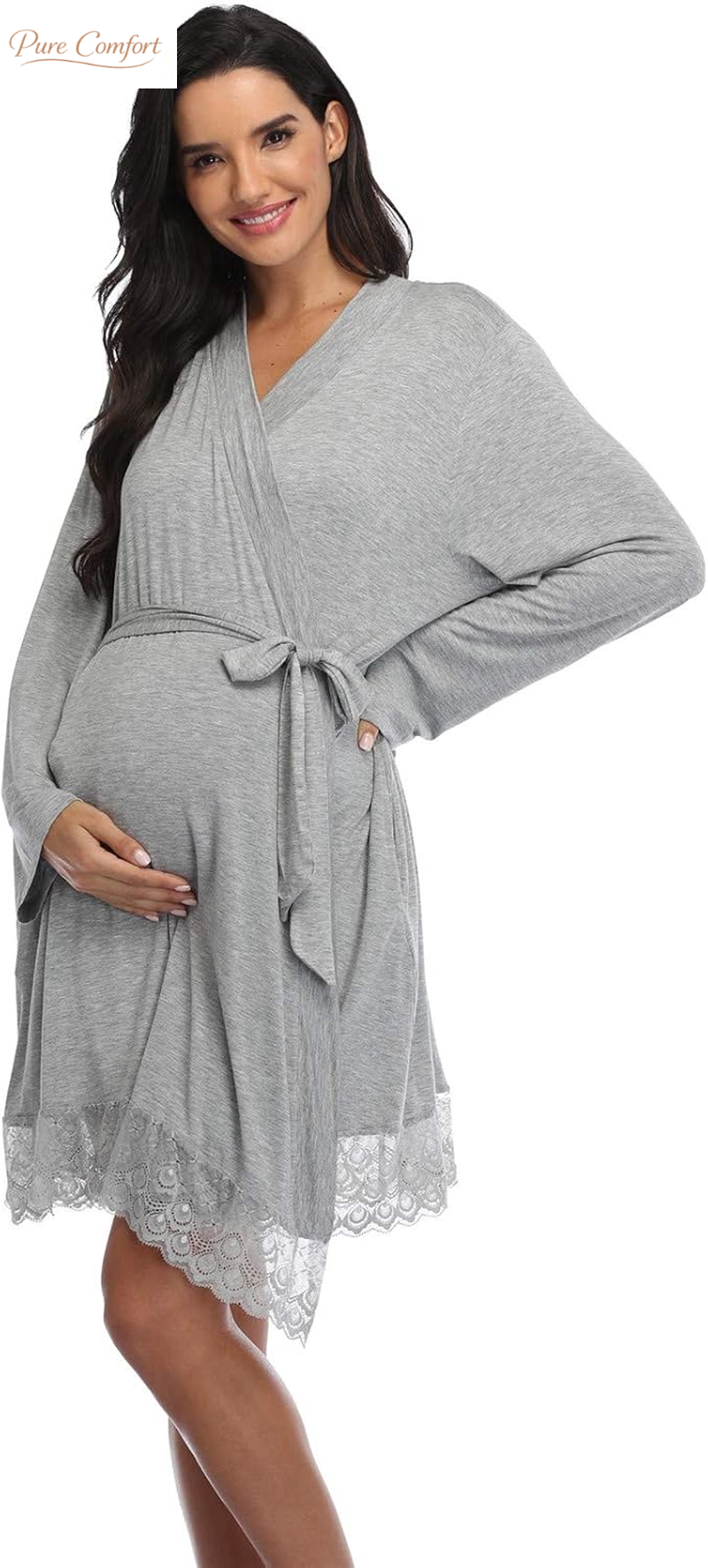 Maternity Robes for Women - Hospital Labor Delivery Robes - Pregnancy Nursing Sleepwear