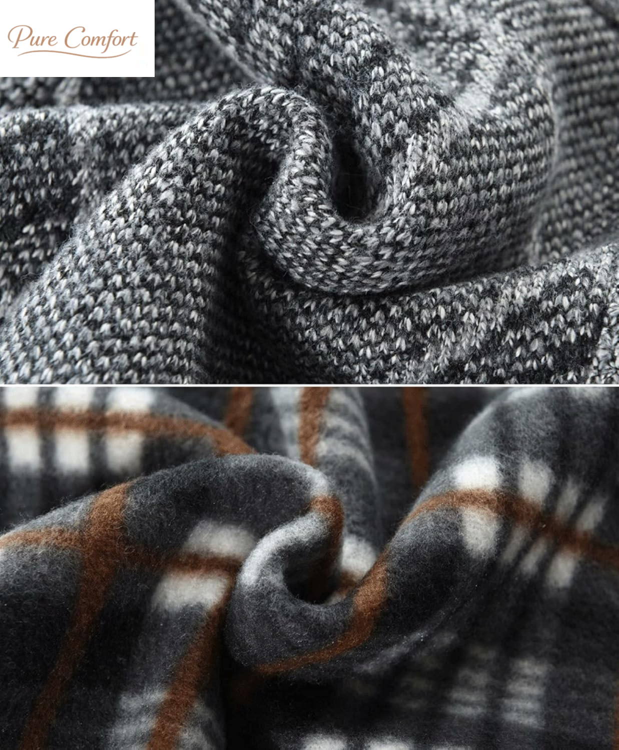 Men'S Cardigan Sweaters Casual Full Zip Sweaters Knitted Cardigan with Pockets