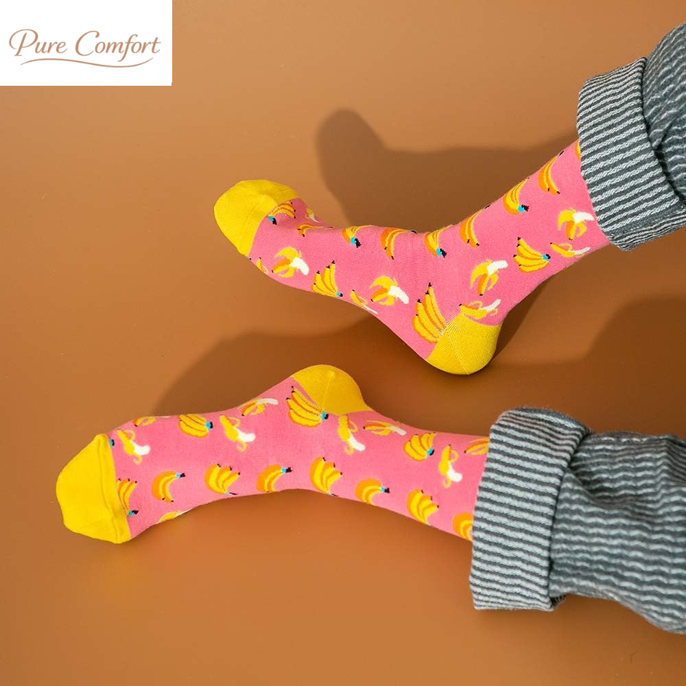 Mens Dress Socks Funny Fun Colorful Crazy Funky Crew Socks for Men Novelty Happy Cotton Size 9-12