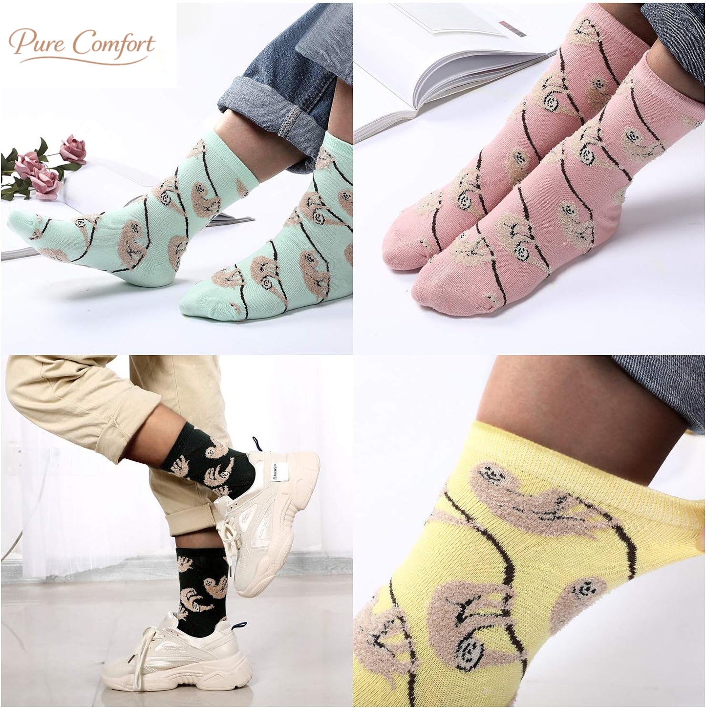 Women'S Cat Socks Cat Gifts Cute Animal Socks Dog Owl Gifts for Women