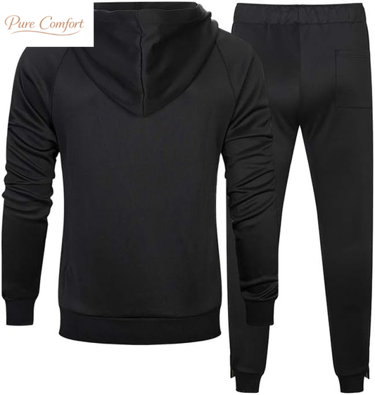 Men'S Casual Tracksuit Set Long Sleeve Full-Zip Running Jogging Athletic Sweat Suits