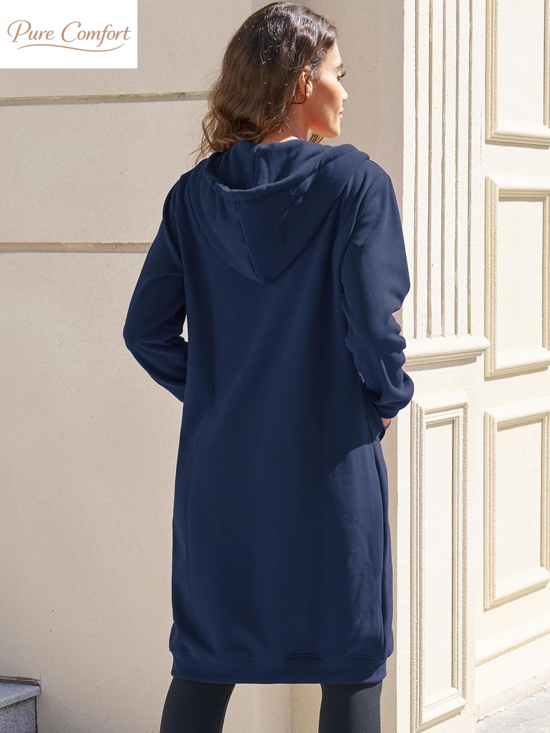 Womens Long Zip up Hoodies Comfortable Fleece Fashion Sweatshirts 2026 Casual Jackets with Pockets