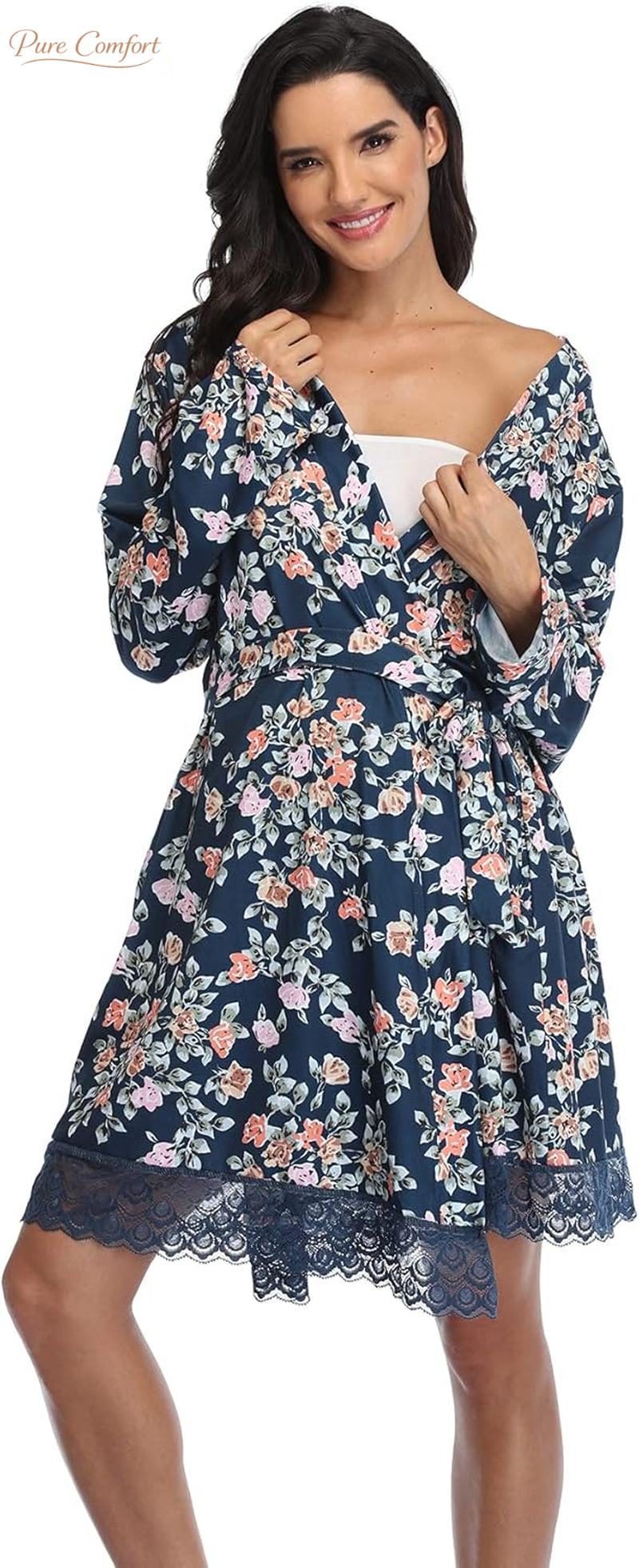 Maternity Robes for Women - Hospital Labor Delivery Robes - Pregnancy Nursing Sleepwear