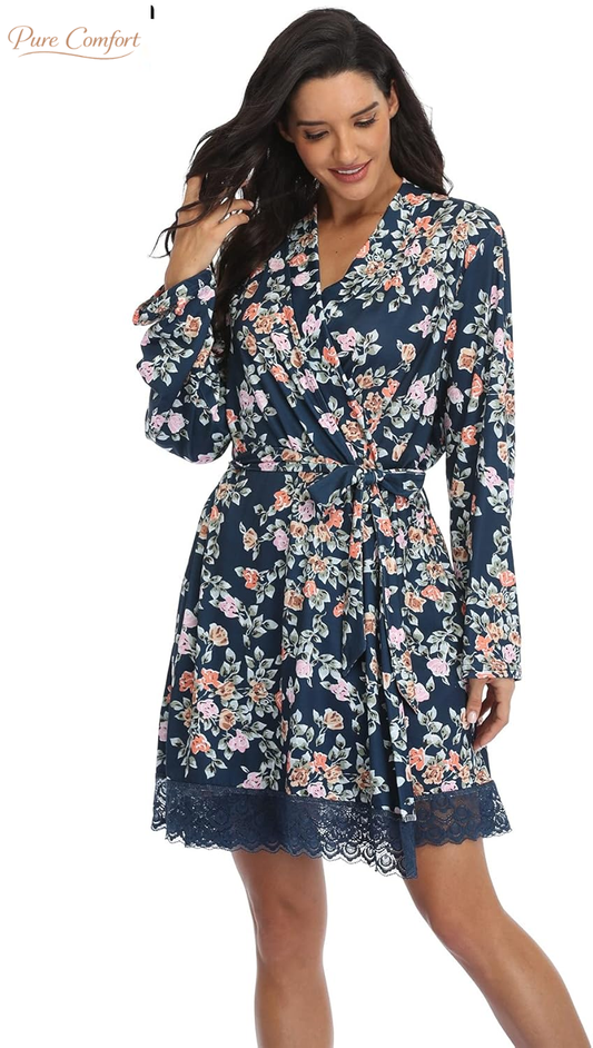 Maternity Robes for Women - Hospital Labor Delivery Robes - Pregnancy Nursing Sleepwear