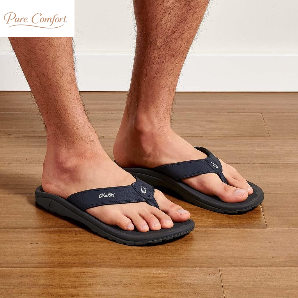 Ho'Opio Hau Women'S Beach Sandals, Quick-Dry Flip-Flop Slides, Water Resistant Suede Lining & Wet Grip Soles, Soft Comfort Fit & Arch Support