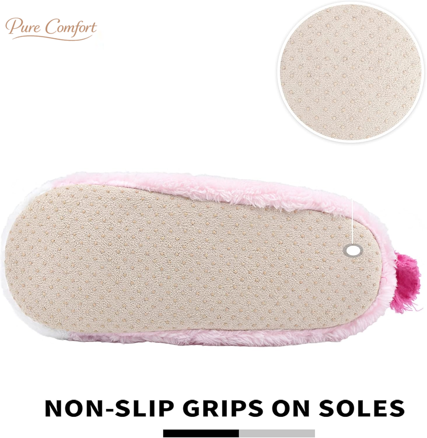 Womens Animal Thick & Warm Slipper Socks with Non Slip Grippers on Bottoms, Character House Shoes, Novelty Slippers for Ladies