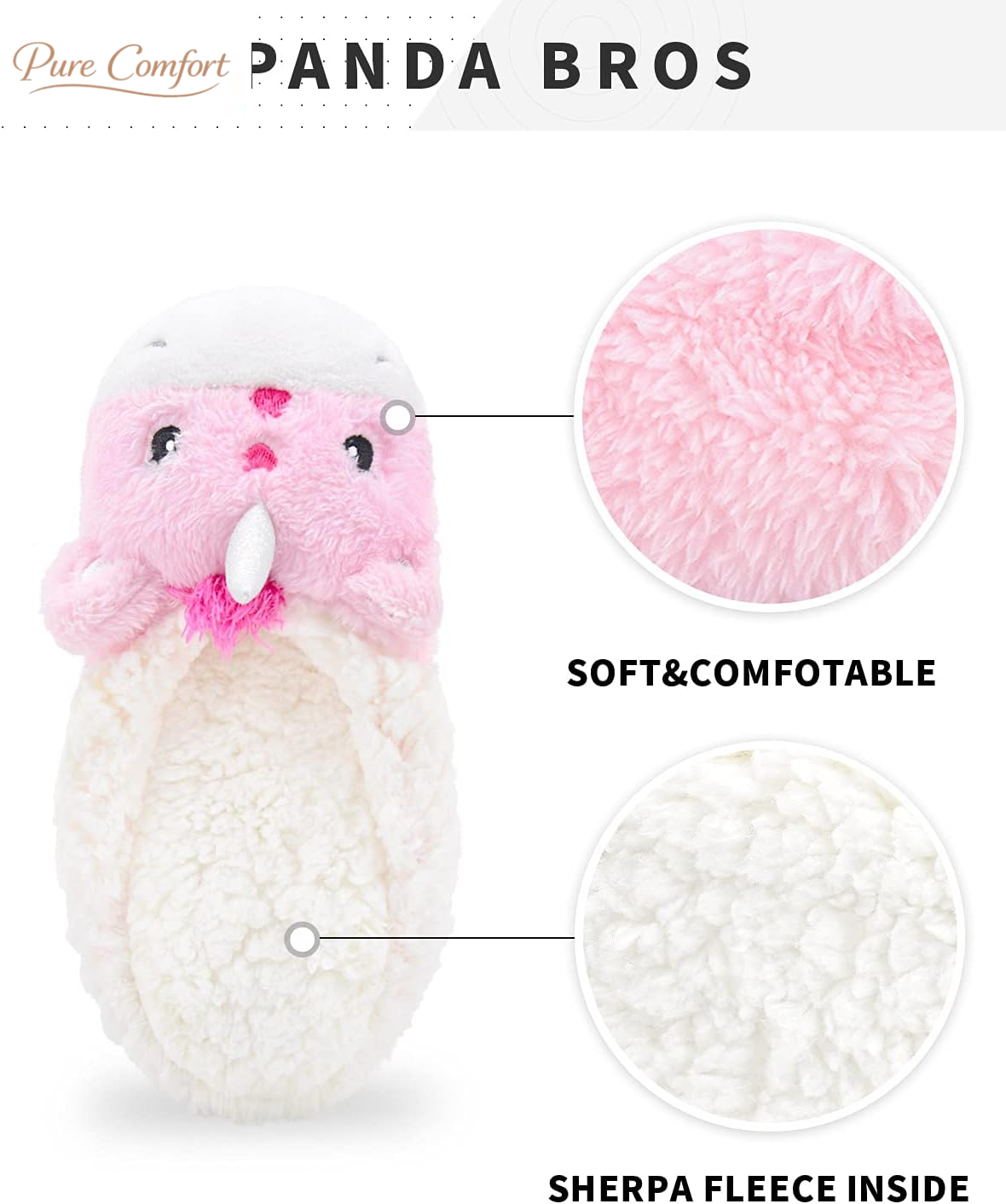 Womens Animal Thick & Warm Slipper Socks with Non Slip Grippers on Bottoms, Character House Shoes, Novelty Slippers for Ladies