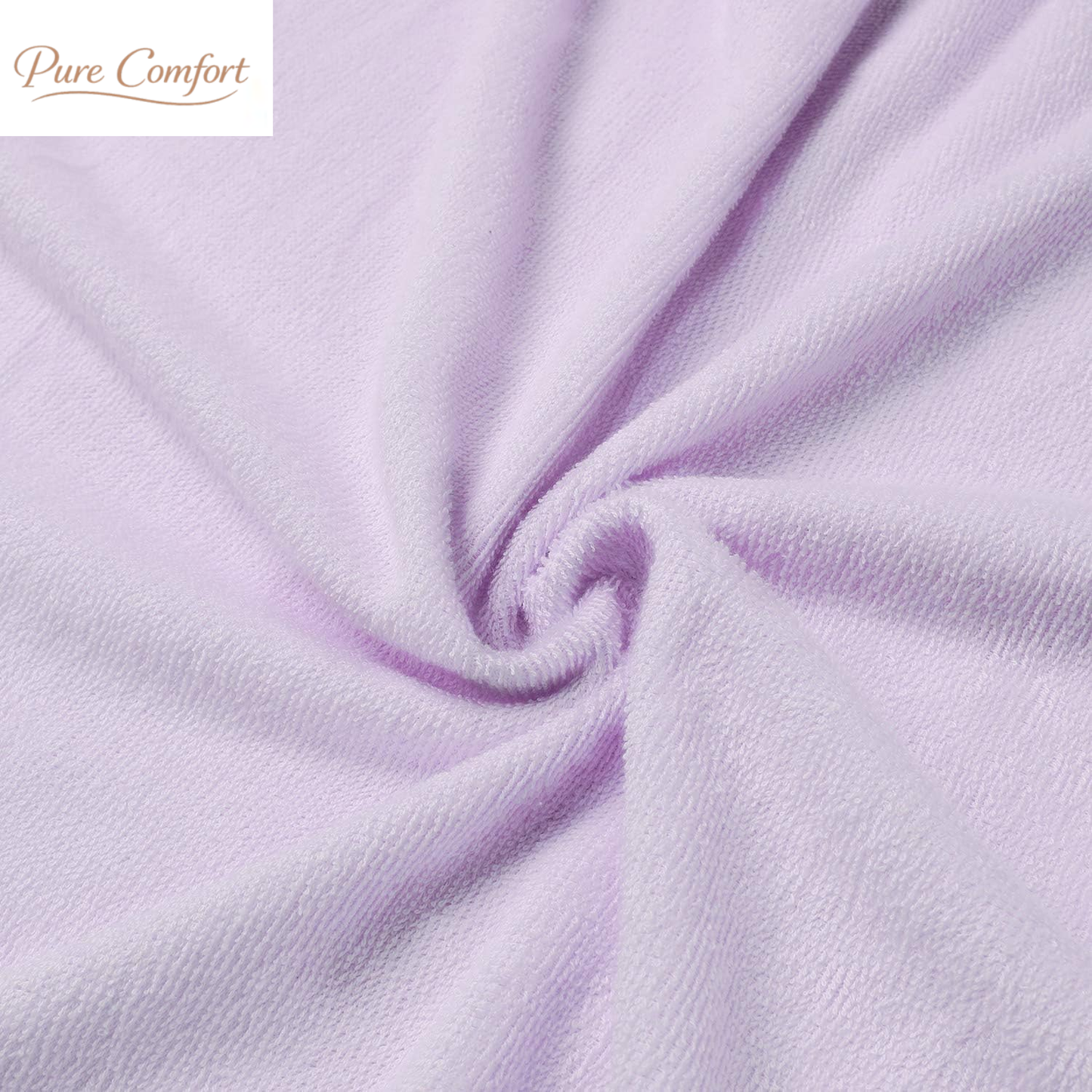Women Bath Towel Wrap Robe, Soft Cotton Terry Spa Cloth, Plush Adjustable Closure for Shower, Travel, Pool, Gym