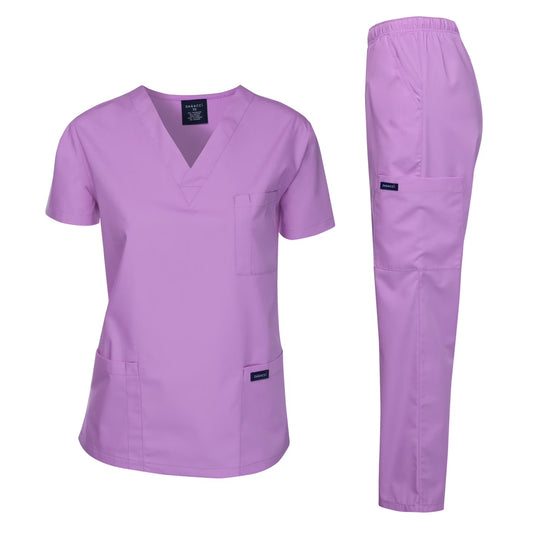 Medical Uniform Unisex Scrubs Set Scrub Top and Pants