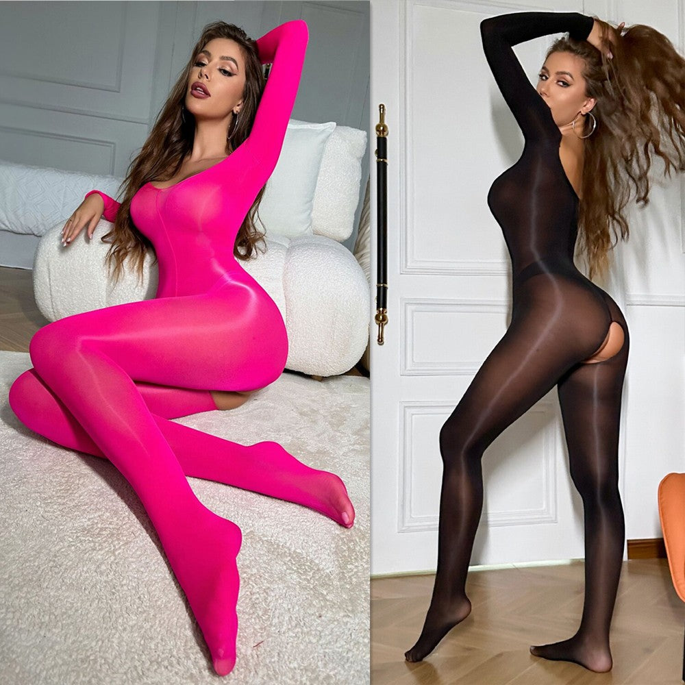 Plus Size Women Sexy Body Stocking Lingerie Fishnet Bodysuit Nightwear Sleepwear