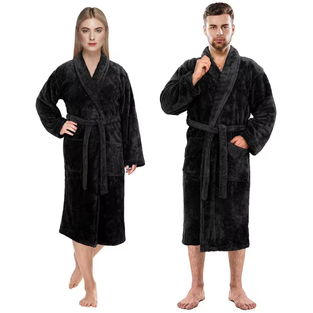 L-XL Black Mens and Womens Robes