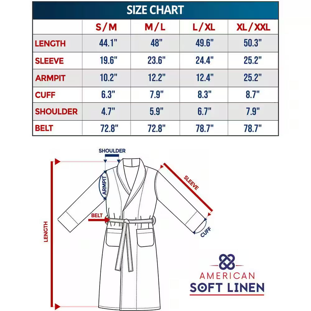 L-XL Black Mens and Womens Robes