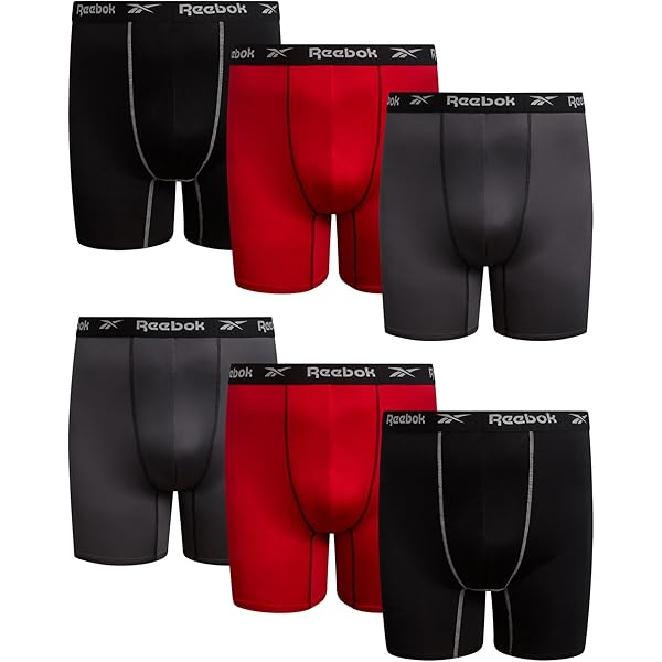 Men'S Underwear Tech Comfort Long Length Boxer Brief Underwear, 9 Inch, 3 Pack