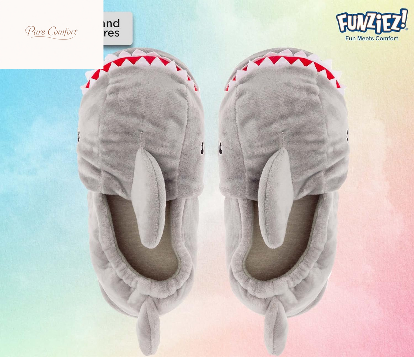 Funny Animal Slippers for Women & Men, House Shoes, Turtle, Flamingo, Bunny, Shark, Cozy Furry Slippers