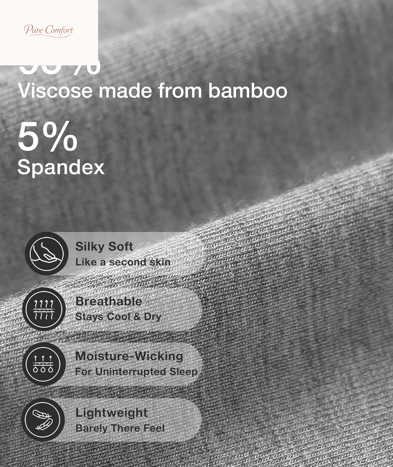 Viscose from Bamboo Women'S Pajama Sets Super Soft Long Sleeve Sleepwear Comfy Winter Pjs Sets S-4X