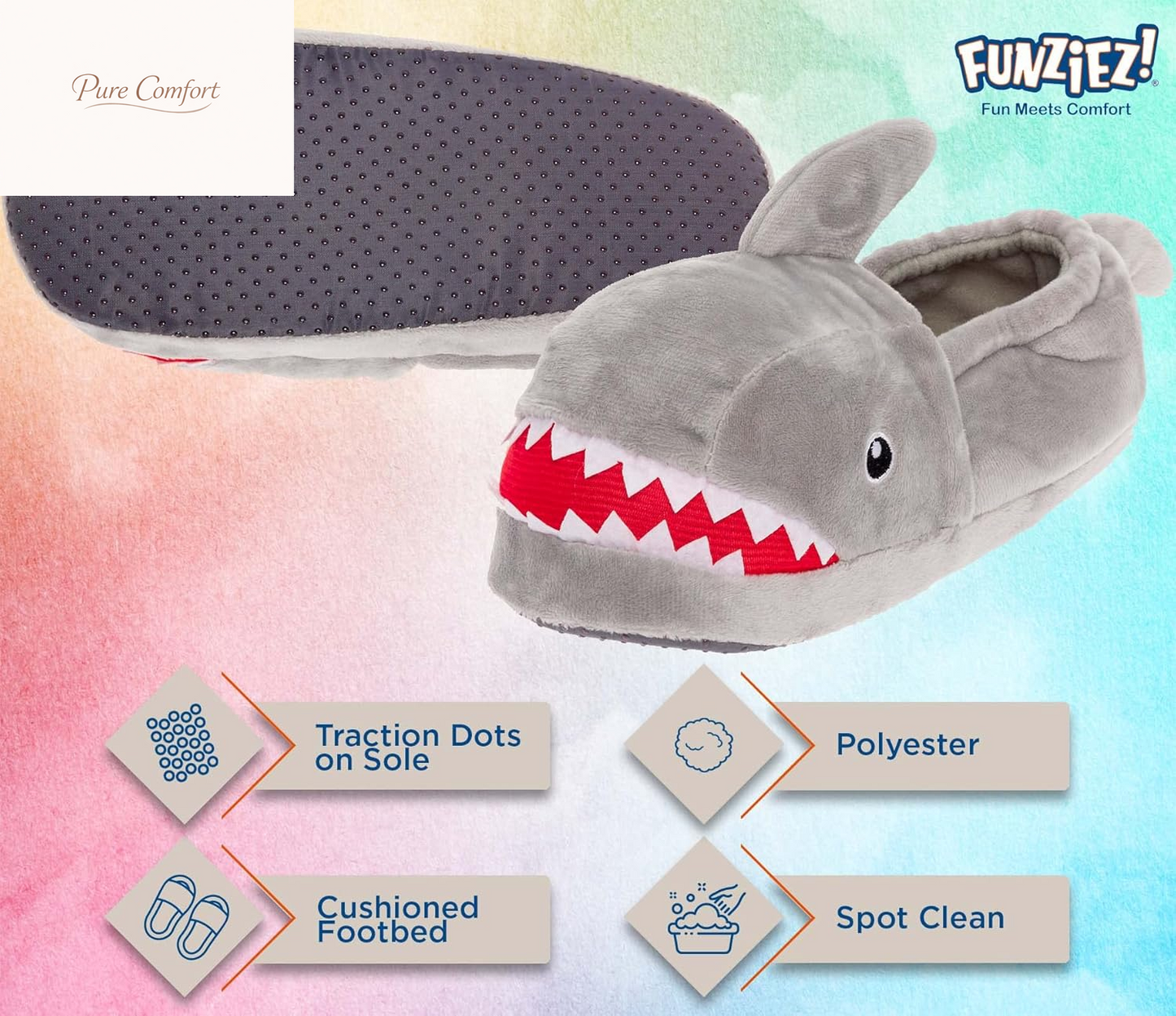 Funny Animal Slippers for Women & Men, House Shoes, Turtle, Flamingo, Bunny, Shark, Cozy Furry Slippers
