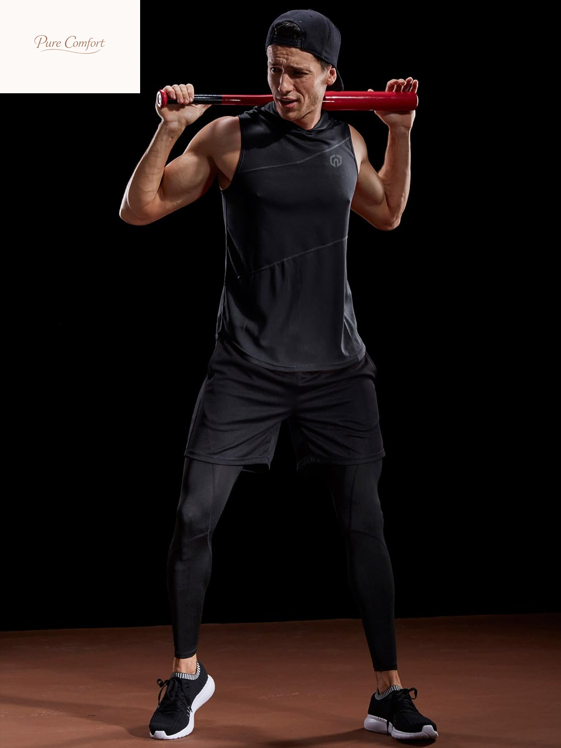 Dry Fit Workout Athletic Muscle Tank Top Running Shirts with Hoods