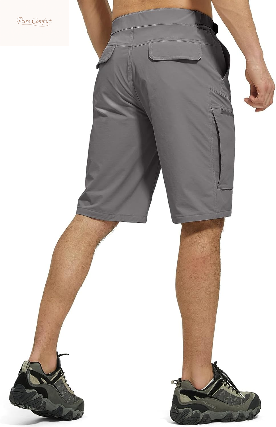 Men'S Cargo Hiking Shorts with Belt Lightweight Quick Dry Tactical Shorts with Pockets for Casual Work Golf